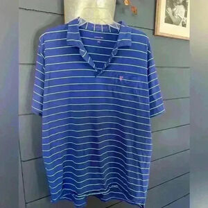 B. Draddy striped golf polo xl
